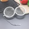 1Pc Stainless Steel Flavored Filter Ball Tea Filter Ball Tea Infuser Fine Mesh Coffee Filter Spices Soup Filter Ball With Chain