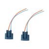 2pcs Headlight Connector Reliable Durable Quick Installation Portable Convenient Replaceable Wiring