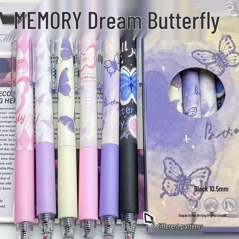 ST Fioletowa Róża Długopis Żelowy Klikany - Płynne Pisanie, Wysokiej Jakości Długopis dla Ucznia na Egzamin