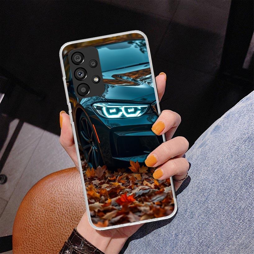 Black White Sport for B-BMW Phnoe Case for Samsung Galaxy A17 A37 A57 A16 A26 A36 A56 A15 A14 A13 A55 A54 A53 A35 A34 A33 A25 A2