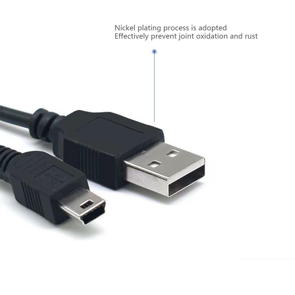 0.8/0.5M USB Cable V3 A Male To Mini B 5 Pin T Port MiniUSB for Devices MP3 MP4 Camera Mobile Phone HardDisk Computer