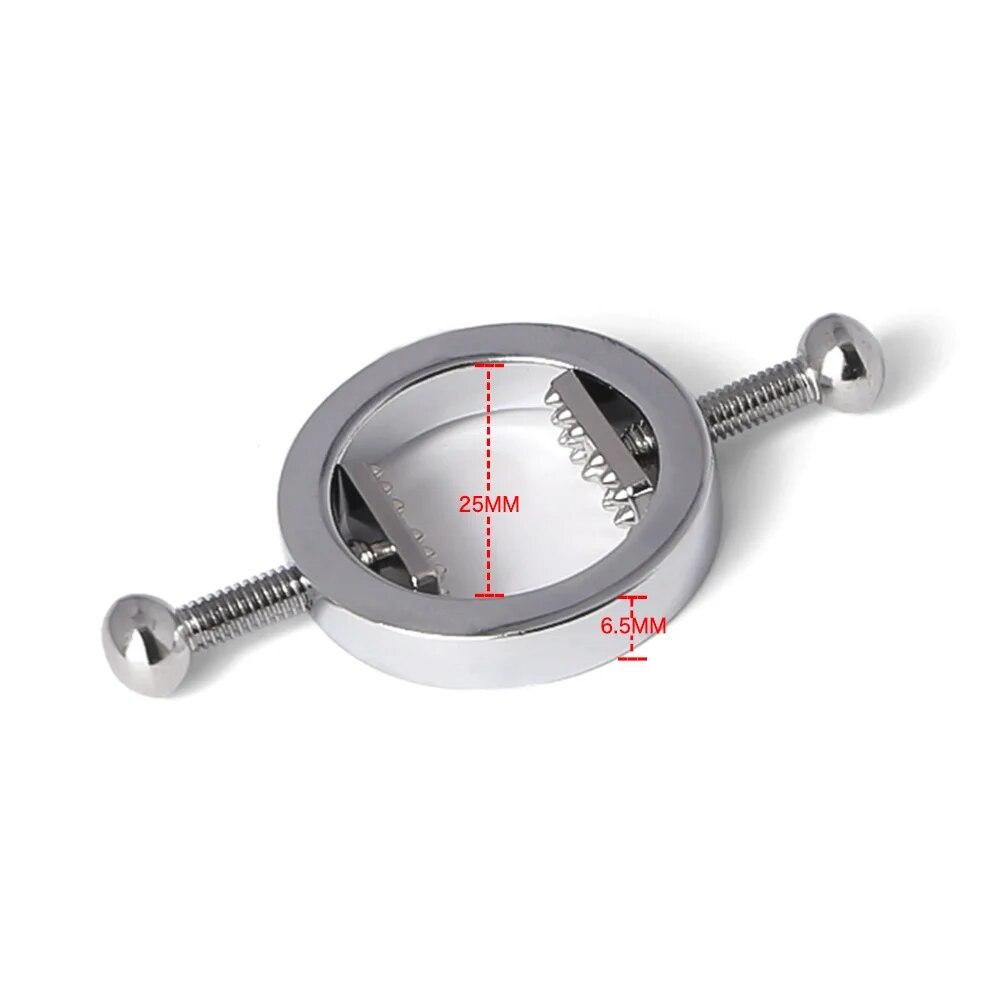 Sex toy Female Stainless Steel Adjustable play metal Nipple Clips Breast Fetish BDSM Sexy Shop Erotic Accessories