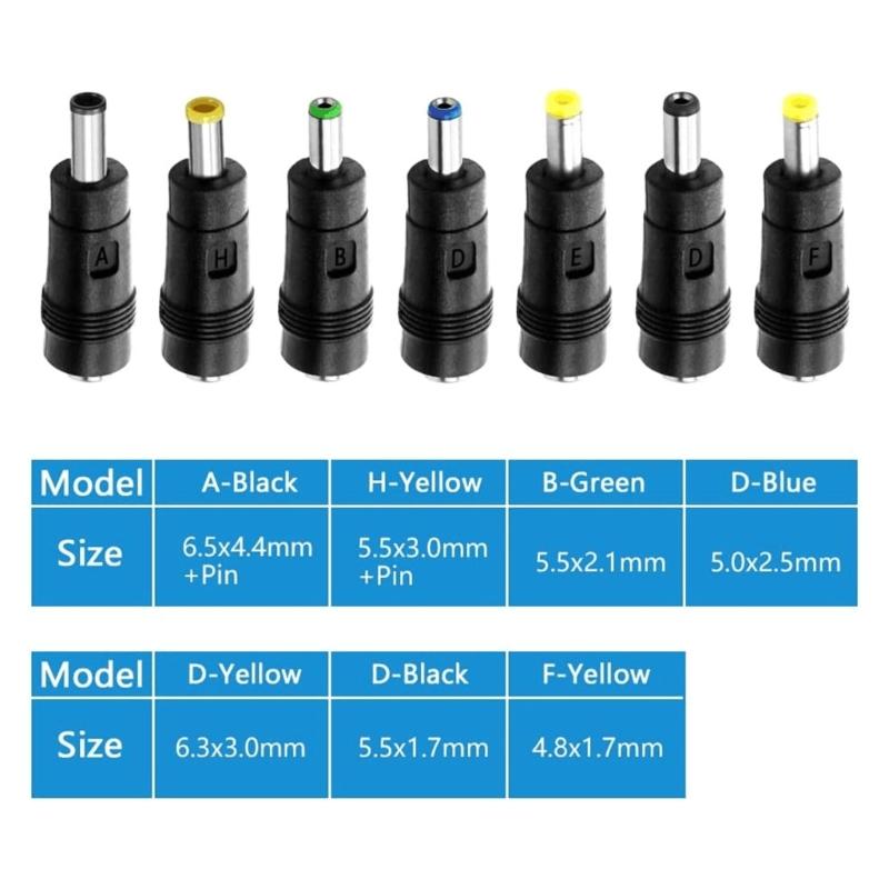 USB To DC5V Power Cord Includes 14 Adapter Plugs for Charging Devices Like Moon Lamp and LED Lights Power Cord