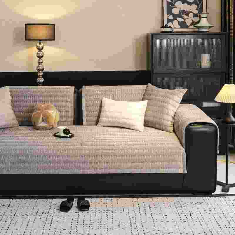 1pcs Minimalist Solid Color Sofa Cushion Durable All Season Universal Seat Cushion Thickened Wear-resistant Anti Slip Seat Towel