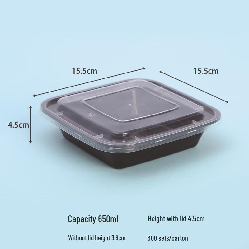 650ml Rectangular Takeaway Food Containers