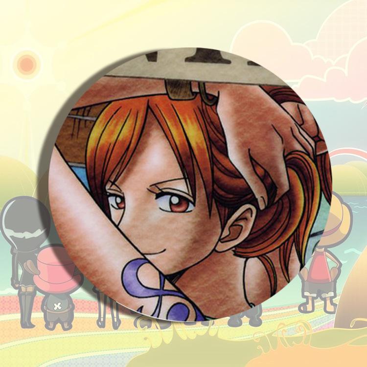 Badge Anime Japanese Cartoon Pin Metal Enamel Brooch Cosplay Accessories Luffy Zoro Nami Chopper Sanji Collection