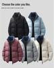 Trendy Warm Stand Collar Solid Color Down Jacket