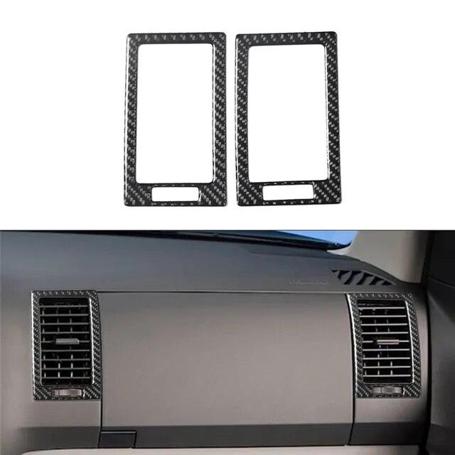 Car Accessories Carbon Fiber Central Control Decorative Panel Strip Sticker Fits Toyota Tundra 2007-2013