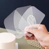 15 Pcs Cake Smoother Cake Cream Scraper Transparent Plastic Scraper Tool, Flexible Plastic Cake Scraper Smoother, Cake Smoother Scraper for Bread
