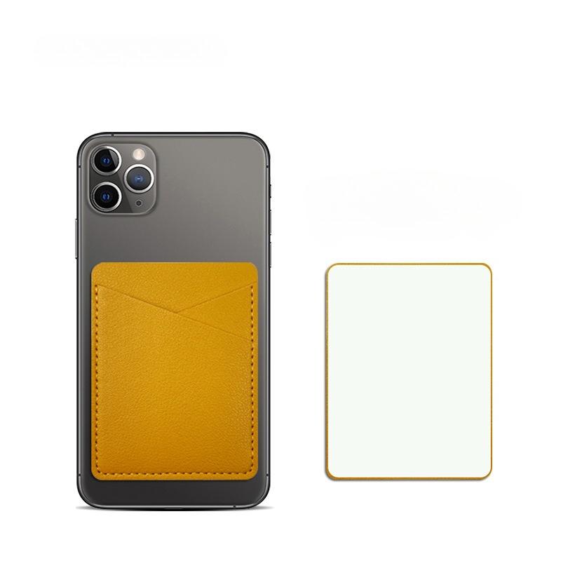PU Leather Phone Wallet Case, Self-Adhesive Card Holder for Credit ID Cards, Fashion Sticker Back Cover Hot Sale