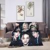 Blankets Travel Office Flannel Throw Blanket Kpop Stray-kids S-skzoo FELIX For Living Room Warm Design Quality Bedspread