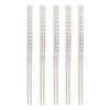 Vacuum Twist Stainless Steel Chopsticks (5 Pieces)