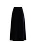 Golden Velvet High-Waisted A-Line Flare Skirt - Winter 2025 Fashion