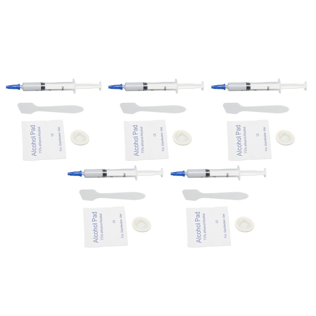 5Pcs Thermal Paste 3.2W M.k Metal Free Safe Strong Adhesion Thermal Conductive Grease for Chipset GPU CPU Printer