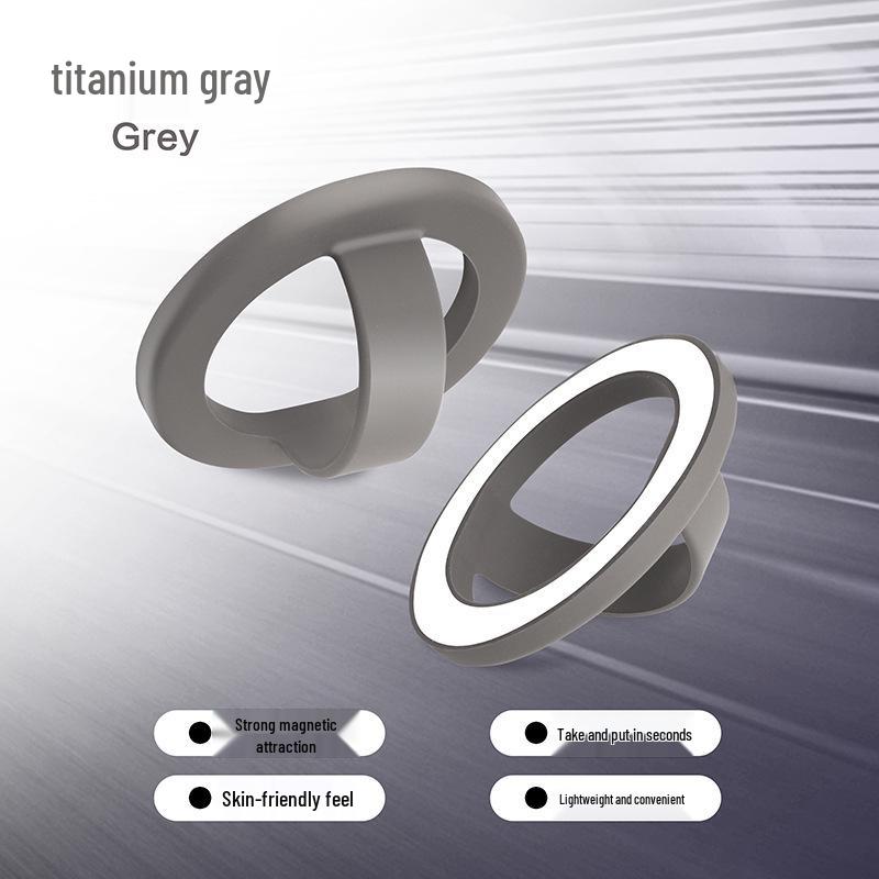 Magnetic Silicone Finger Ring Holder for iOS & Android - Universal Back Sticker Buckle