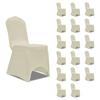 Day and Night - Day and Night Elastic Chair Cover 18 Units Cream Color