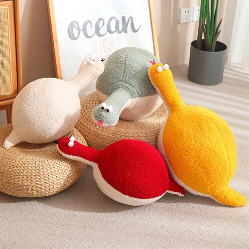 Year Of The Snake Mascot Cartoon Round Drum Snake Doll Cute Plush Snake Doll Round