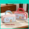 Color Blocks House Pen Case With Large Capacity For Office And School Use