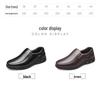 Herrskor i Plus Size, Slip-on, Business Casual, Läder, med Tjocka Sulan (Storlekar 47-48)