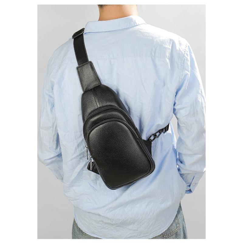 Kryssveske for menn Mote Casual Bærbar Pustende Flerlommers Brystveske