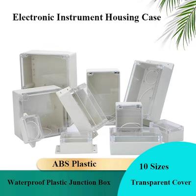 Neue Wasserdichte Außen-Anschlussdose Kunststoff Transparentes Gehäuse Abdeckung 10 Stile Elektronisches Instrument Gehäuse