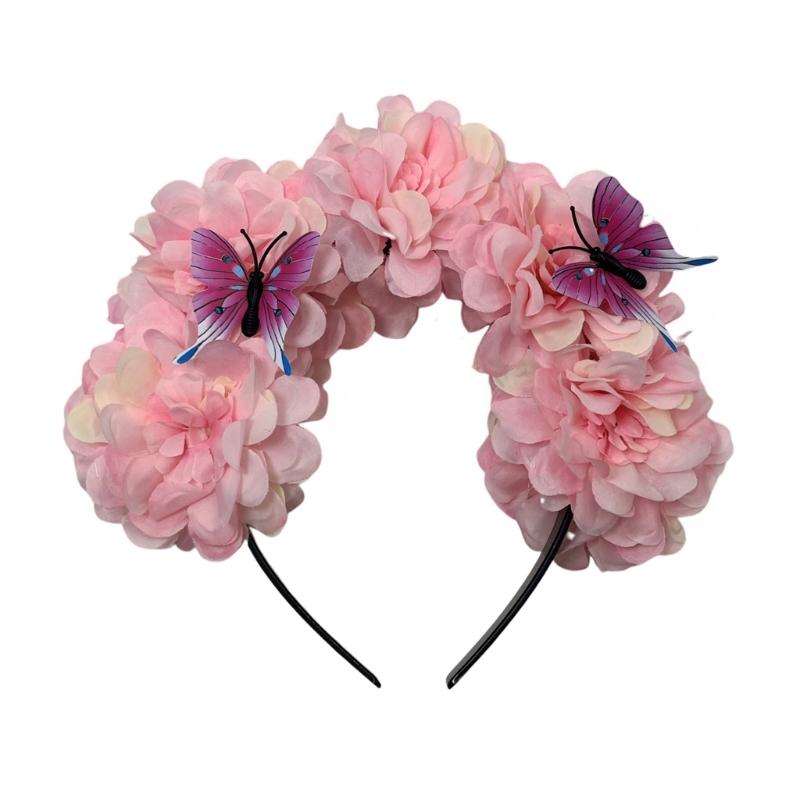 Eye Catching Flower Shape Headband Woman Girl Travling Photography Hairband