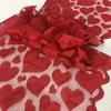 Valentine's Day Table Flag Decoration Red Knitted Love Table Flag