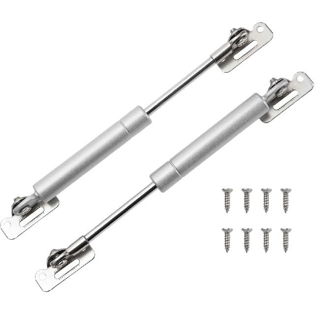 

7inch 7lb/30N/3kg Gas Springs, 7 Gas Struts Hydraulic Lift Support for Cabinet Lid Toolbox Cover,2 Pcs, Silver Tone 20N/4lb