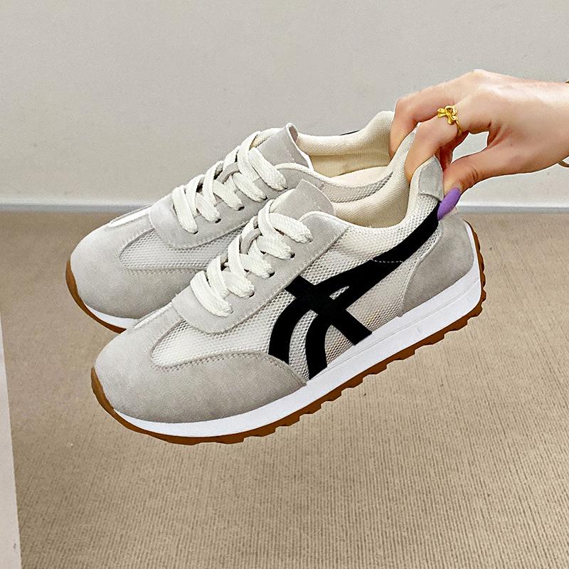 

Shoes 2025 summer new sports and leisure breathable shoes Internet celebrities hot fashion versatile 40 серый