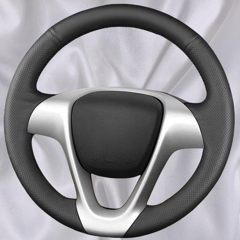 

Чехол на руль автомобиля из микрофибры и кожи для Mercedes Benz Smart Fortwo 2009-2013 Smart Автомобильный интерьер Автостайлинг Red Thread
