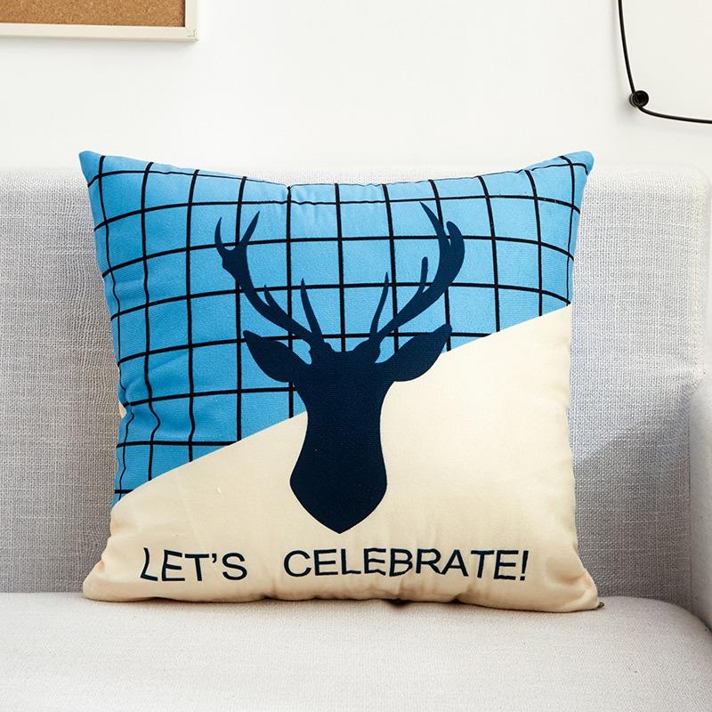 Creative Pattern Pillowcase Dormitory Decoration Office Living Room Sofa Home Pillowcase
