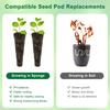 Hydroponic Sponge Seed Growth Sponge Seed Vegetable Hydroponics Growing System Sowing Sponge Pod Soilless Cultivation Planting