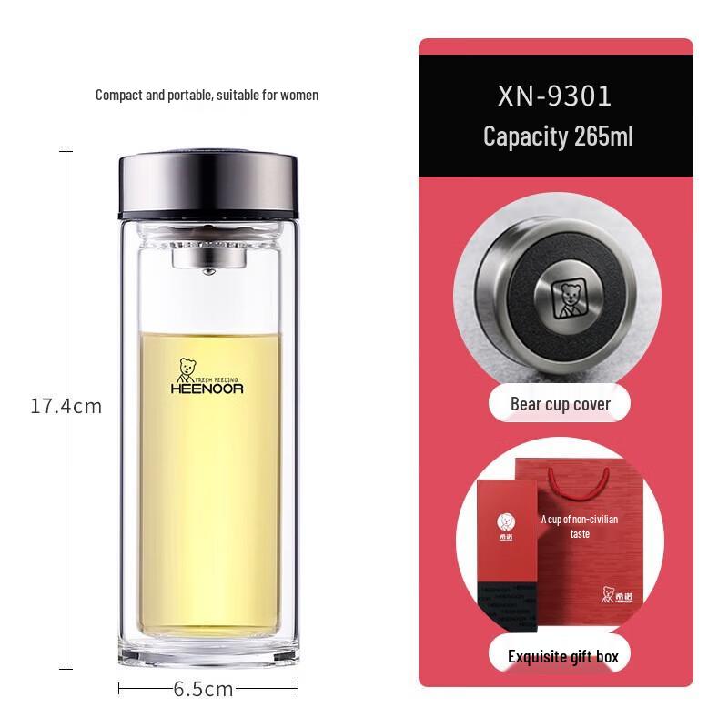 Sino Double-Layer Glass Bear Cup