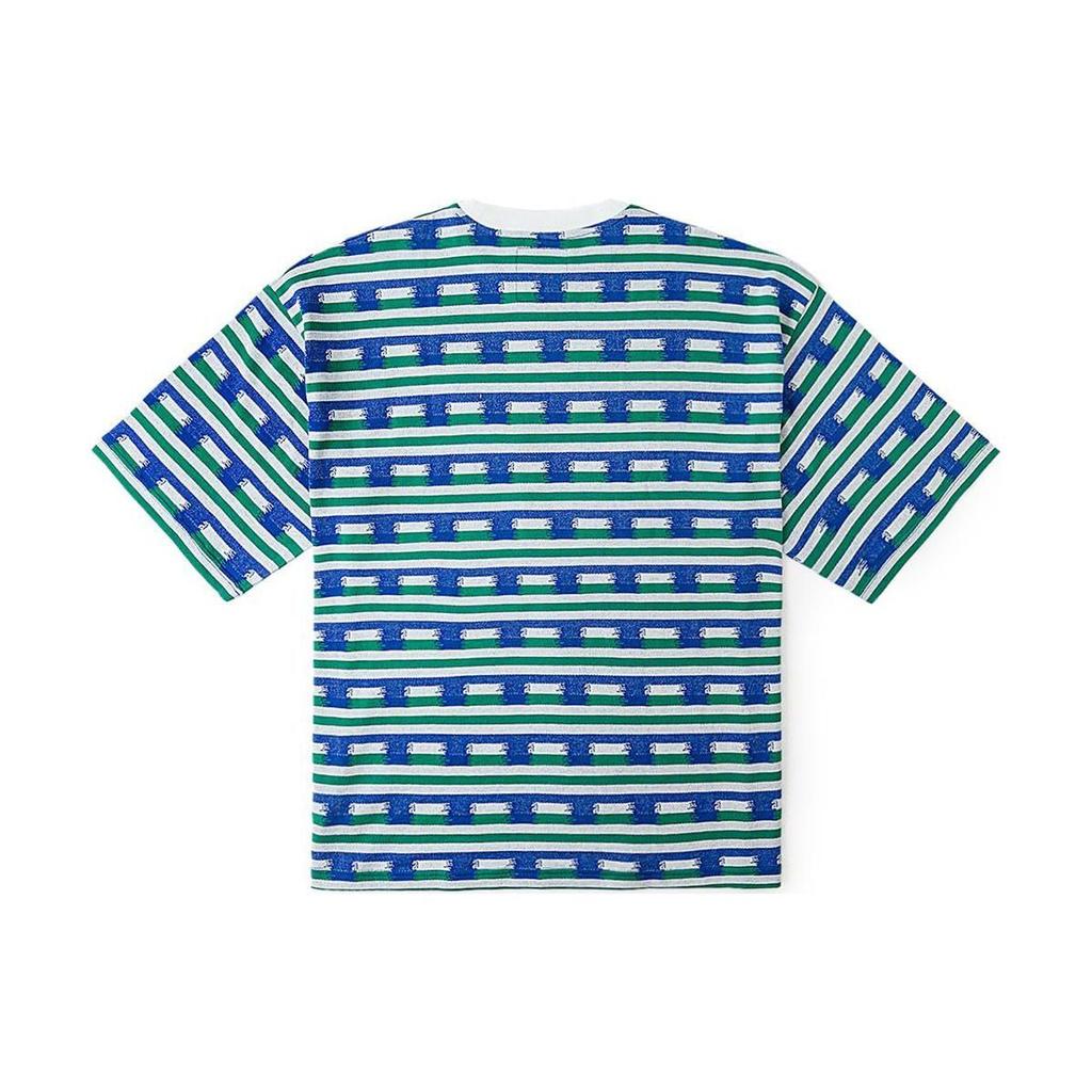 Vans Tokyo Design Collective Bequemes Rundhals-Kurzarm-T-Shirt Unisex-Oberteile Blau Gestreift VN000H2TCYH