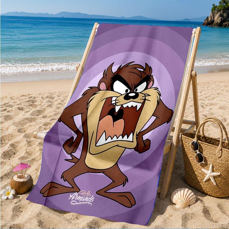 Taz-Mania Devil's Roar Beach Towel, Microfiber Beach Towel, Perfect For Pool, Beach, Travel, Home Decor Beach Party Fan Gifts