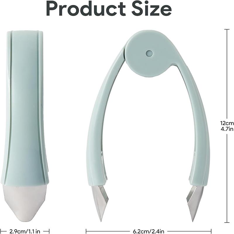 Ananas-Augenentferner Edelstahlpinzette Erdbeerentstieler Schäler Obst- und Gemüsemesser Stielentferner Clip Küchenhelfer