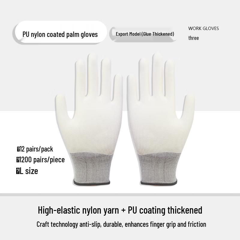 Dr. Gray Anti-Static Carbon Fiber PU Work Gloves (12 Pairs)