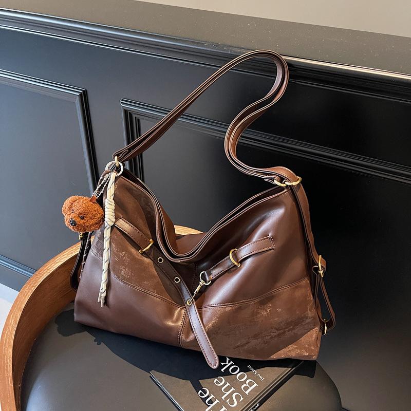Retro Large-capacity Tote Bag Women's New Autumn and Winter Multi-purpose Backpack Commuter Shoulder Bag