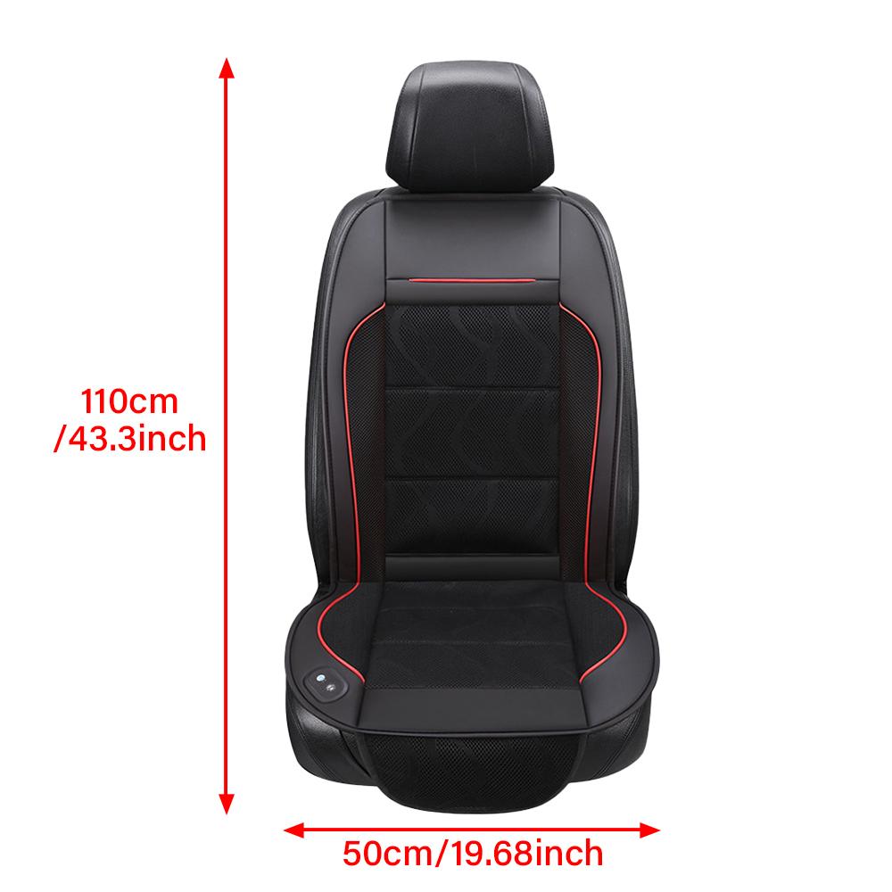 12V Car Ventilation Seat Cushion Massage Refrigeration Seat Cushion Summer Blowing Breathable Cooling Pad 3speed Adjustment