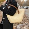 Summer New Internet Celebrity Explosive Fashion Trend Straw Woven Bag for Women, Large Capacity Versatile Single Shoulder Handbag