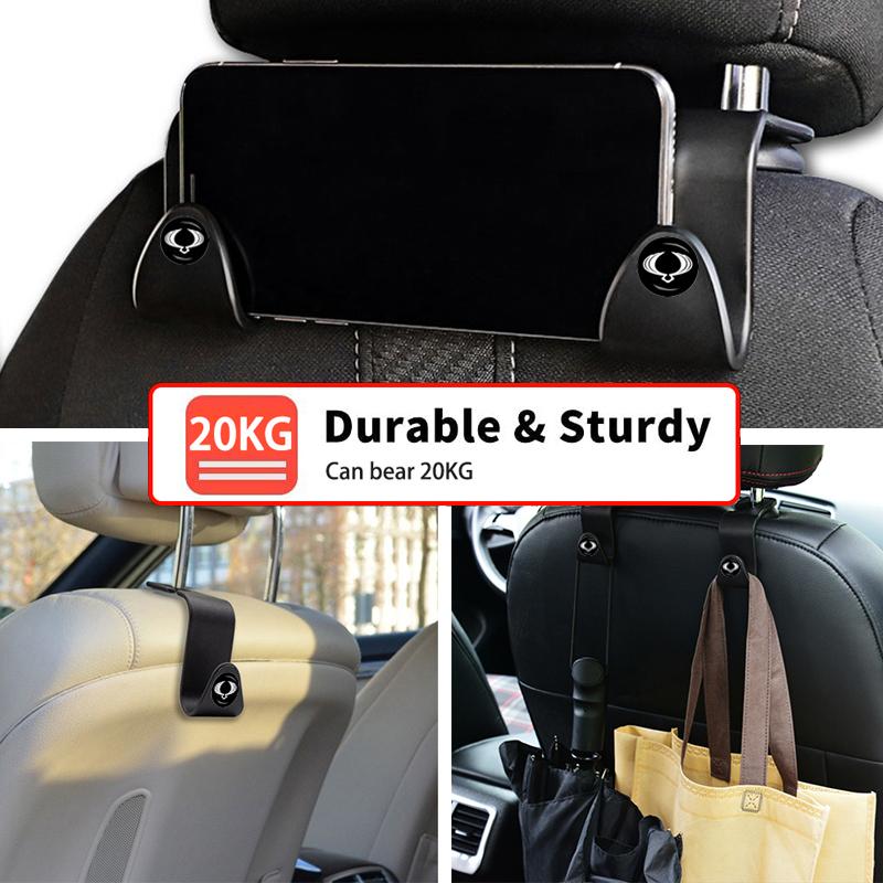 Car Seat Headrest Hook Back Seat Storage Organizer Hanger Accessories For Ssangyong Rexton Korando E-motion Torres Actyon Sport