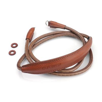 GARIZ Italian Leather Camera Neck Strap for Mirrorless Camel (115cm) Cameras, XS-CSNLCM115,
