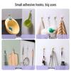 CHAHUA Floral Traceless Adhesive Hooks (4-Pack)