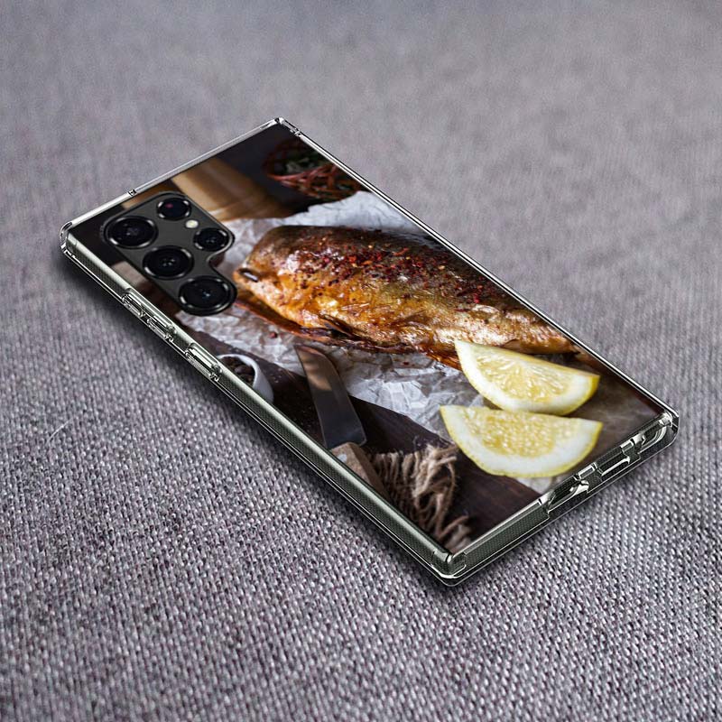 Smoked Mackerel Fish Foodstyling Composition Phone Case For Samsung Galaxy S24 S23 S21 S20 FE S22 S26 Ultra S25 Edge S10 Plus Co