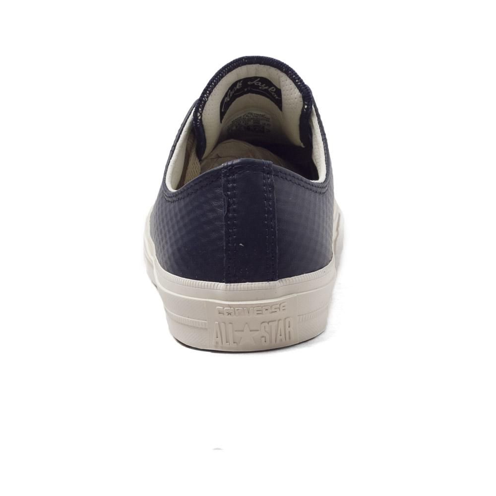 Converse Chuck Taylor II OX Pohodlné Jednoduché Nízké Plátěné Boty Unisex Tenisky Modré 153557C