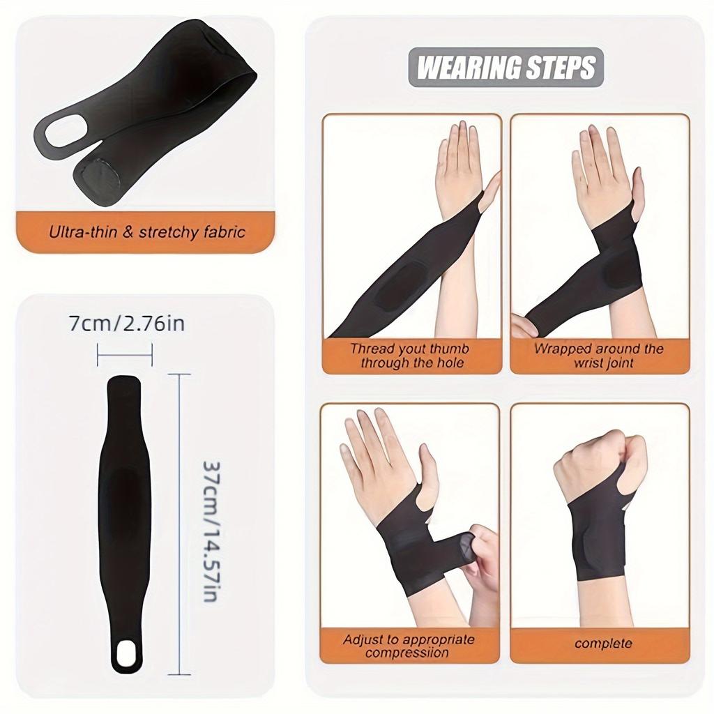 Breathable Spandex Wrist Support Universal Sports Wrist Guard for Gym Badminton