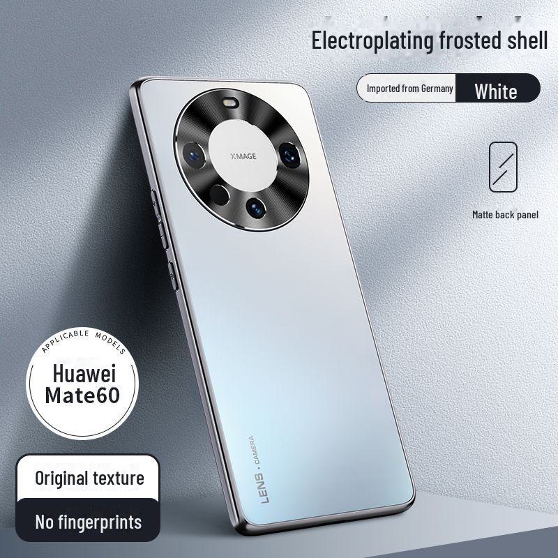 Protective electroplated frosted case for Huawei Mate 60 Pro, 50, 40, and 30.