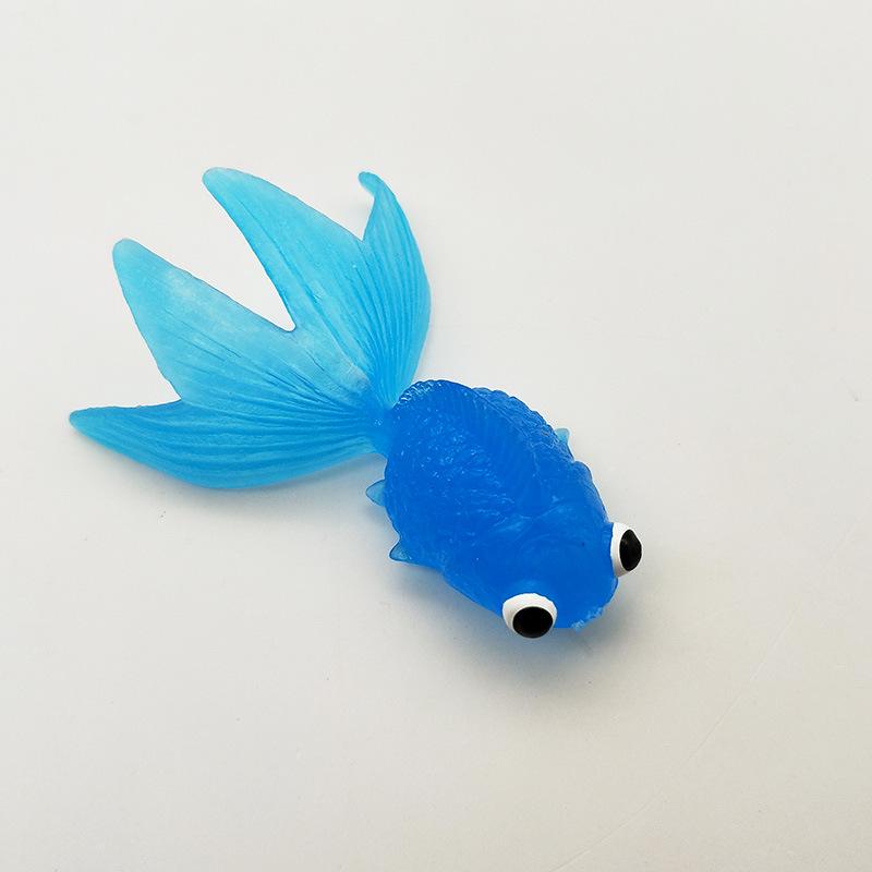 Large Soft Gel Simulation Goldfish Toy for Children - Fake Colorful Fish Model for Catching and Water Play