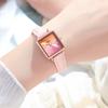 Retro Green Rectangular Square Plate Women'S Watch Simple Temperament Women'S Watch Belt Fashion Women'S Watch