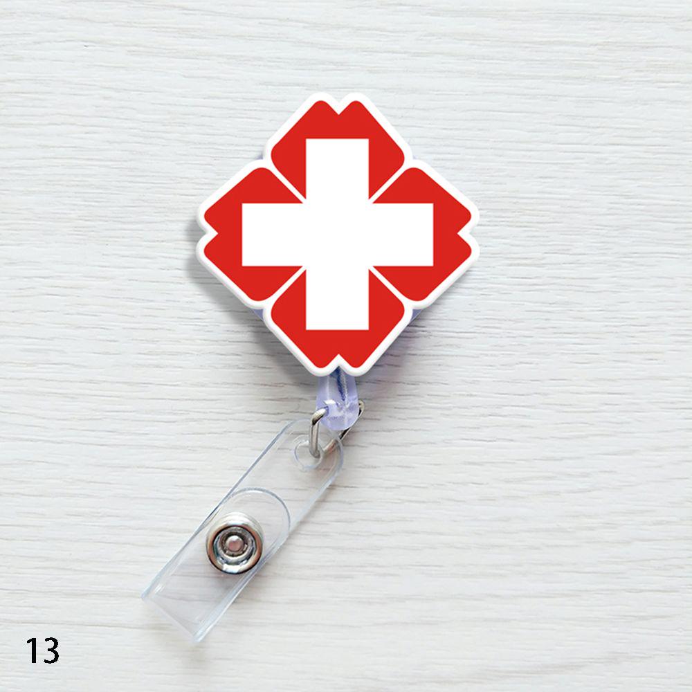 Fashion Stationery Office Supplies Mini Badge Holder Retractable ID Name Card Lanyards